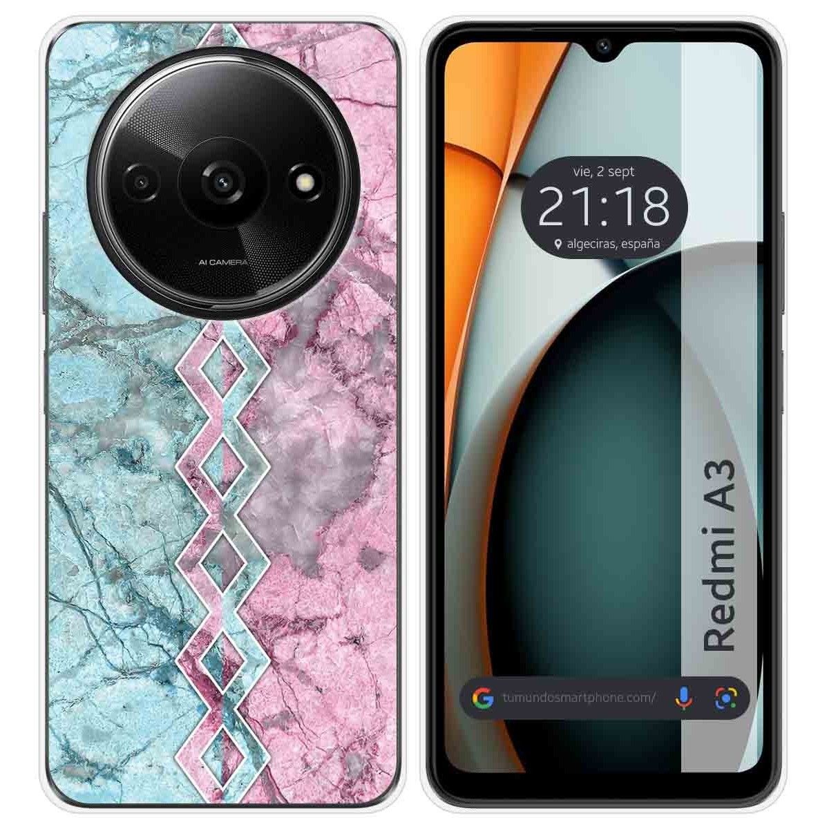 Funda Silicona para Xiaomi Redmi A3 diseño Mármol 08 Dibujos