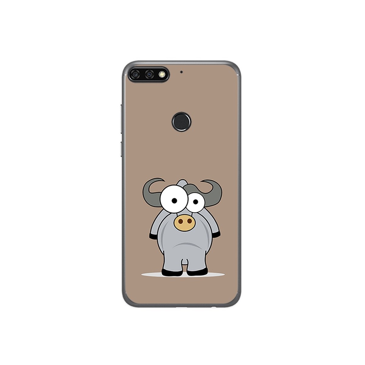 Funda Gel Tpu para Huawei Honor 7C / Y7 2018 Diseño Toro Dibujos