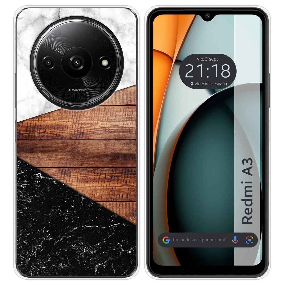 Funda Silicona para Xiaomi Redmi A3 diseño Mármol 11 Dibujos