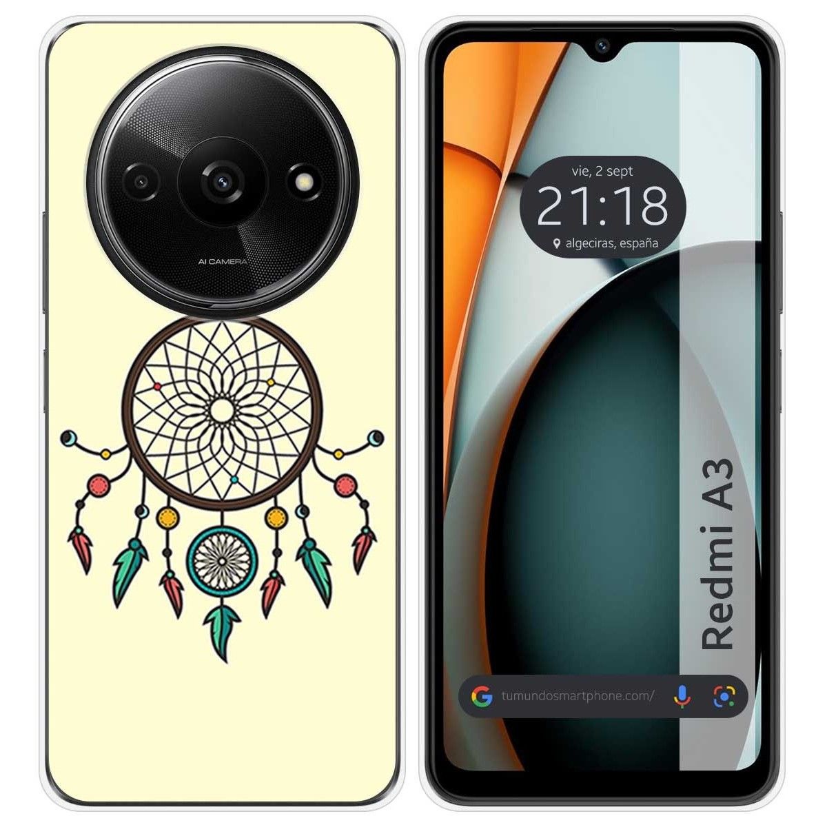 Funda Silicona para Xiaomi Redmi A3 diseño Atrapasueños Dibujos