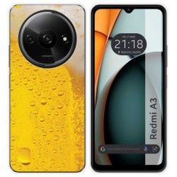 Funda Silicona para Xiaomi Redmi A3 diseño Cerveza Dibujos