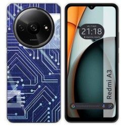 Funda Silicona para Xiaomi Redmi A3 diseño Circuito Dibujos