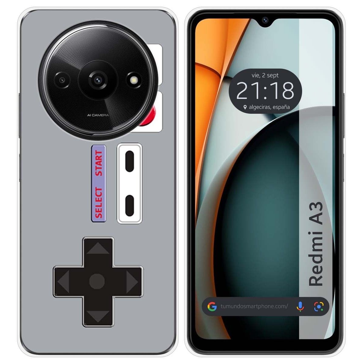 Funda Silicona para Xiaomi Redmi A3 diseño Consola Dibujos