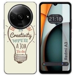 Funda Silicona para Xiaomi Redmi A3 diseño Creativity Dibujos