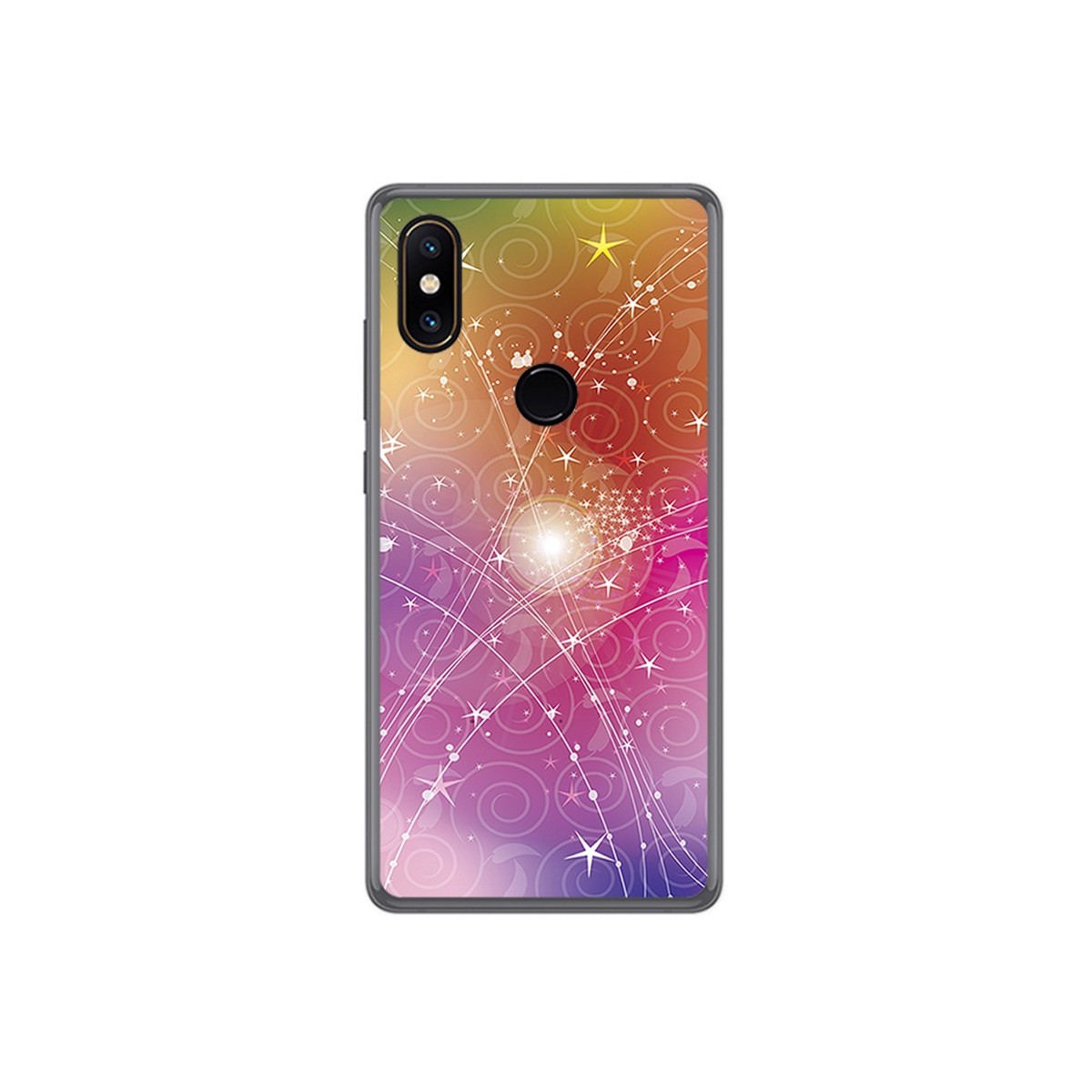 Funda Gel Tpu para Xiaomi Mi Mix 2S Diseño Abstracto Dibujos