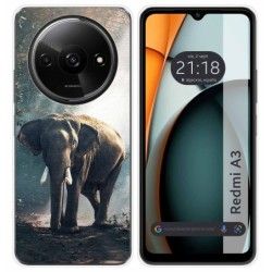Funda Silicona para Xiaomi Redmi A3 diseño Elefante Dibujos