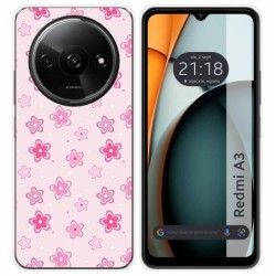 Funda Silicona para Xiaomi Redmi A3 diseño Flores Dibujos