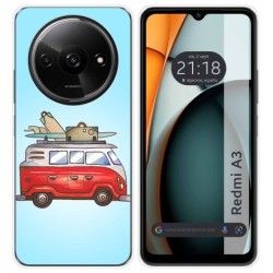 Funda Silicona para Xiaomi Redmi A3 diseño Furgoneta Dibujos