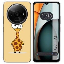 Funda Silicona para Xiaomi Redmi A3 diseño Jirafa Dibujos