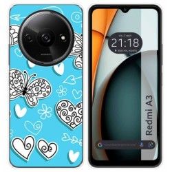 Funda Silicona para Xiaomi Redmi A3 diseño Mariposas Dibujos