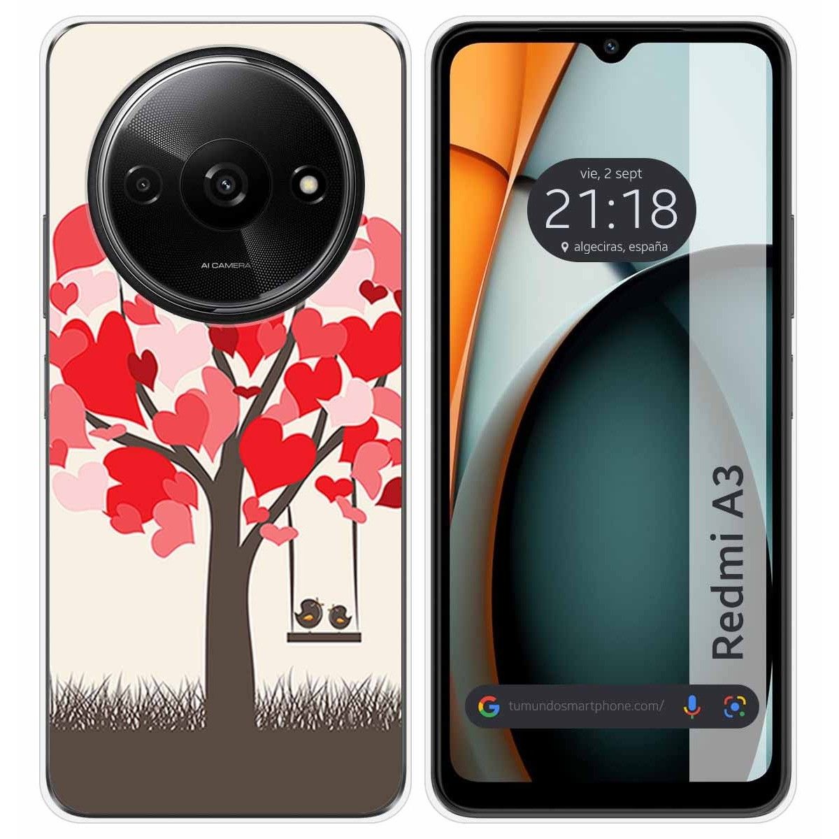 Funda Silicona para Xiaomi Redmi A3 diseño Pajaritos Dibujos