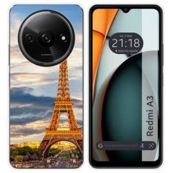 Funda Silicona para Xiaomi Redmi A3 diseño Paris Dibujos