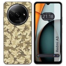 Funda Silicona para Xiaomi Redmi A3 diseño Sand Camuflaje Dibujos