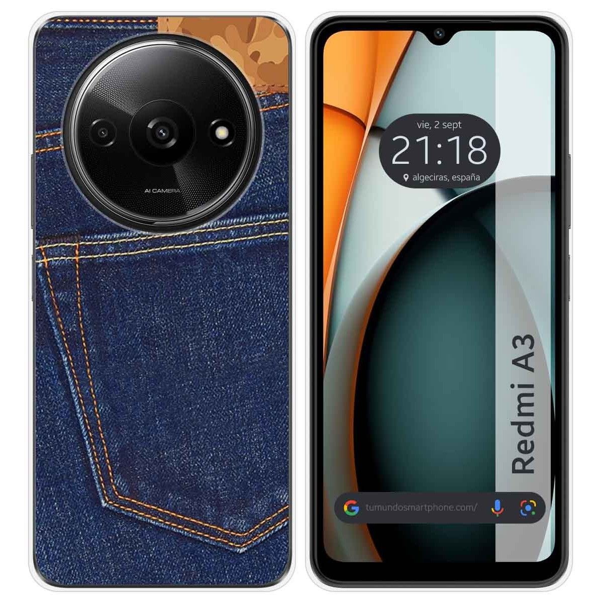 Funda Silicona para Xiaomi Redmi A3 diseño Vaquero Dibujos