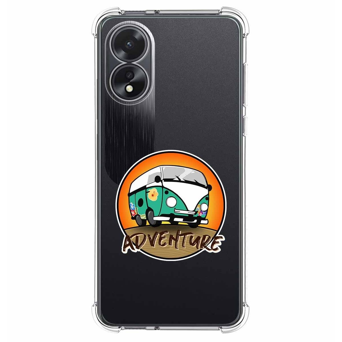 Funda Silicona Antigolpes para Oppo A18 diseño Adventure Dibujos