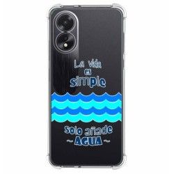 Funda Silicona Antigolpes para Oppo A18 diseño Agua Dibujos