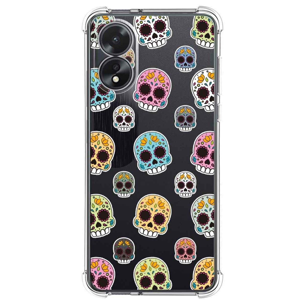 Funda Silicona Antigolpes para Oppo A18 diseño Catrina Dibujos