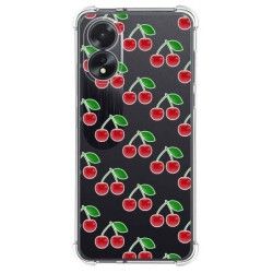 Funda Silicona Antigolpes para Oppo A18 diseño Cerezas Dibujos