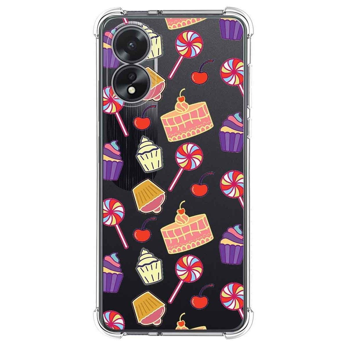 Funda Silicona Antigolpes para Oppo A18 diseño Dulces 01 Dibujos