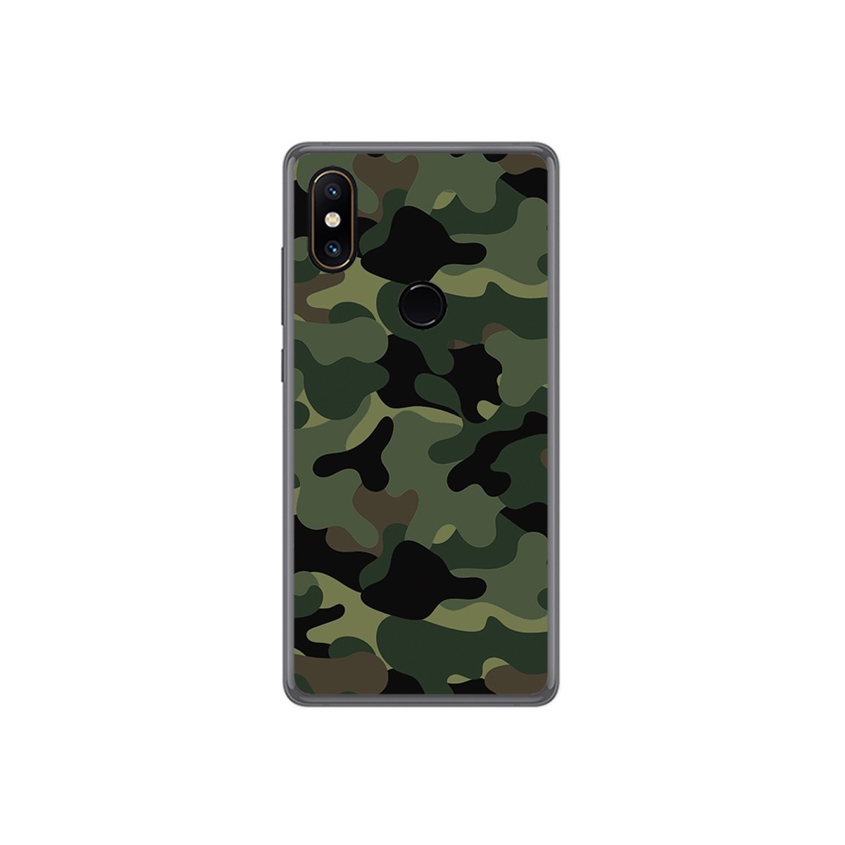 Funda Gel Tpu para Xiaomi Mi Mix 2S Diseño Camuflaje Dibujos