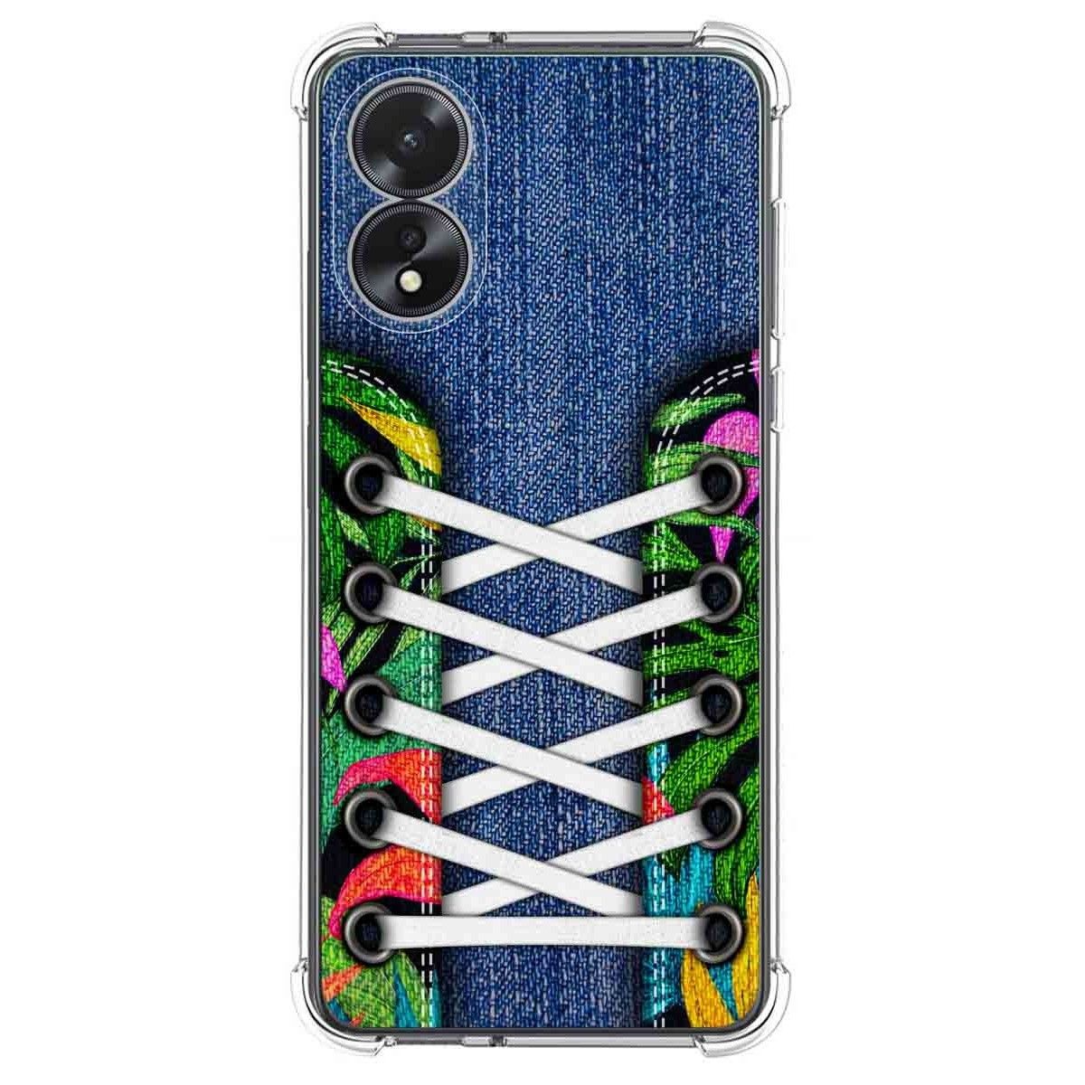Funda Silicona Antigolpes para Oppo A18 diseño Zapatillas 13 Dibujos
