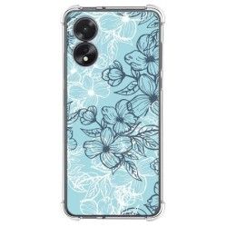 Funda Silicona Antigolpes para Oppo A18 diseño Flores 03 Dibujos