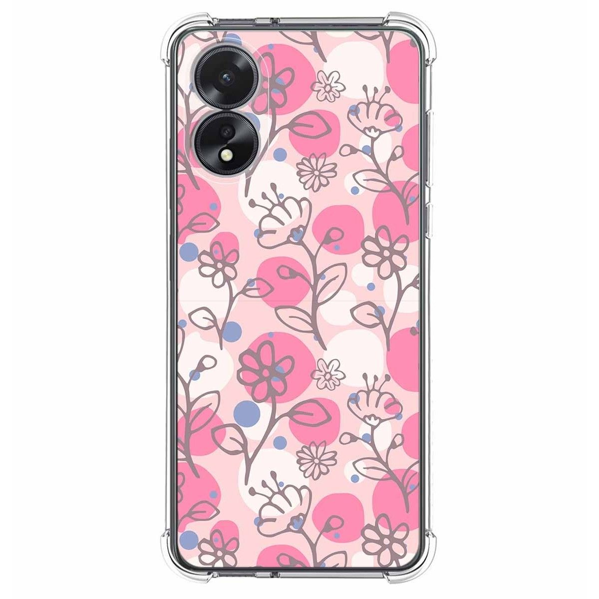 Funda Silicona Antigolpes para Oppo A18 diseño Flores 07 Dibujos
