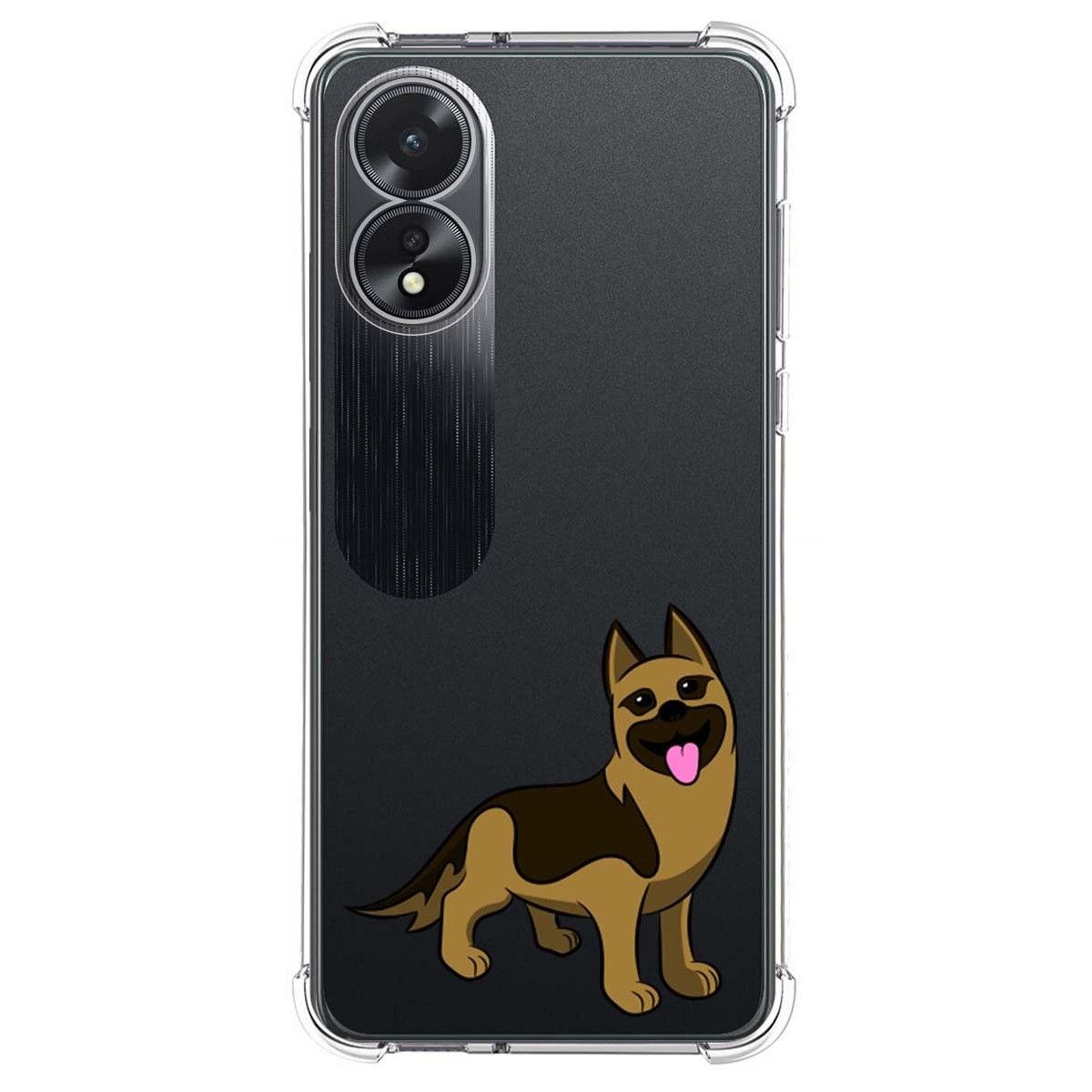 Funda Silicona Antigolpes para Oppo A18 diseño Perros 03 Dibujos