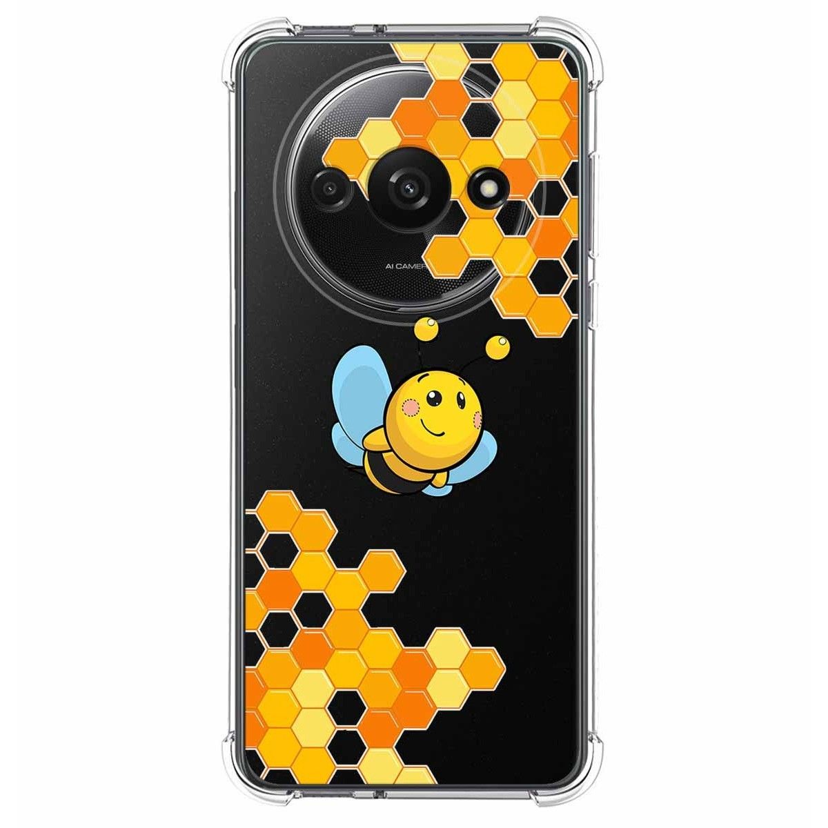 Funda Silicona Antigolpes para Xiaomi Redmi A3 diseño Abeja Dibujos