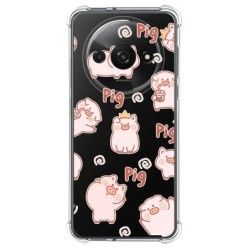 Funda Silicona Antigolpes para Xiaomi Redmi A3 diseño Cerdos Dibujos