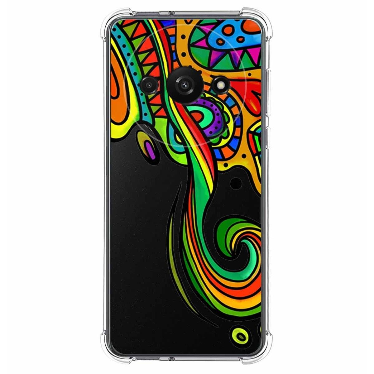 Funda Silicona Antigolpes para Xiaomi Redmi A3 diseño Colores Dibujos