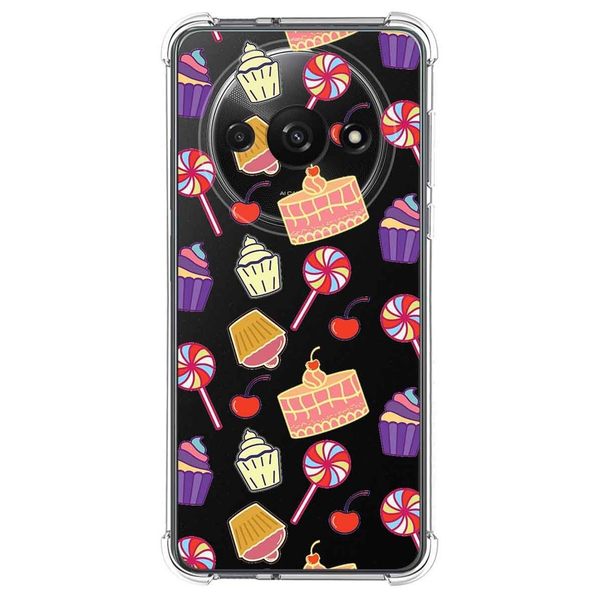 Funda Silicona Antigolpes para Xiaomi Redmi A3 diseño Dulces 01 Dibujos