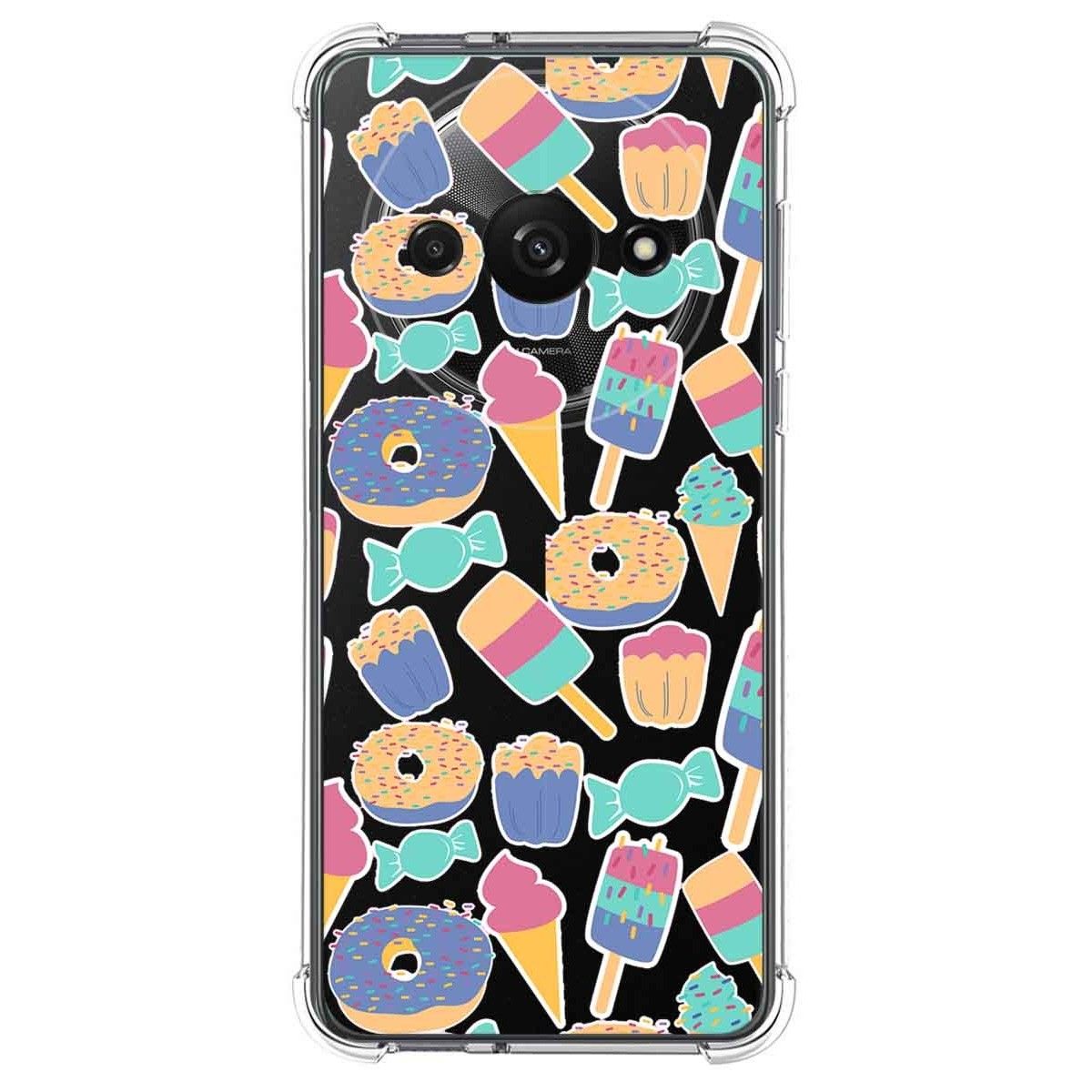 Funda Silicona Antigolpes para Xiaomi Redmi A3 diseño Dulces 02 Dibujos
