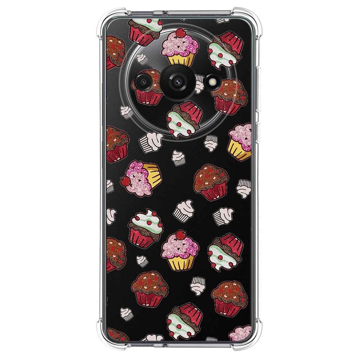 Funda Silicona Antigolpes para Xiaomi Redmi A3 diseño Muffins Dibujos
