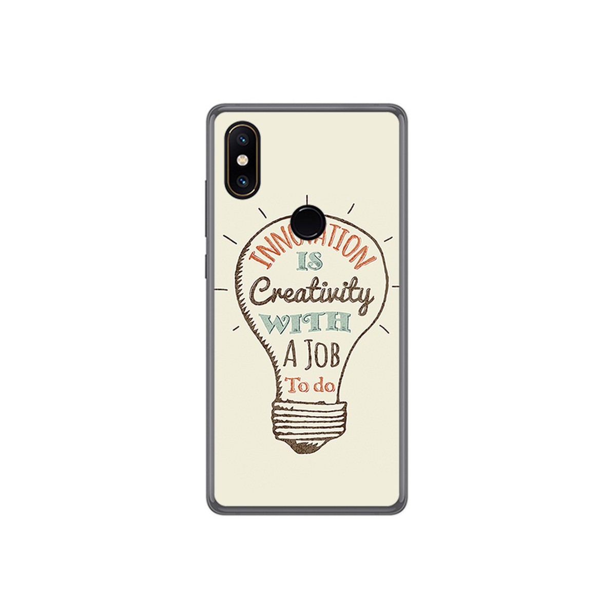 Funda Gel Tpu para Xiaomi Mi Mix 2S Diseño Creativity Dibujos