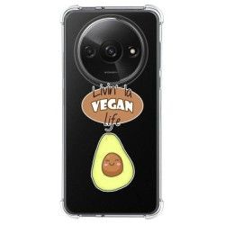 Funda Silicona Antigolpes para Xiaomi Redmi A3 diseño Vegan Life Dibujos