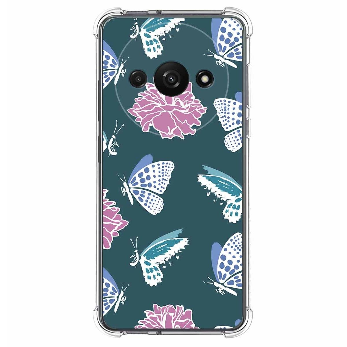 Funda Silicona Antigolpes para Xiaomi Redmi A3 diseño Flores 10 Dibujos