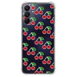Funda Silicona Antigolpes para Samsung Galaxy S24 5G diseño Cerezas Dibujos