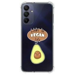 Funda Silicona Antigolpes para Samsung Galaxy S24 5G diseño Vegan Life Dibujos