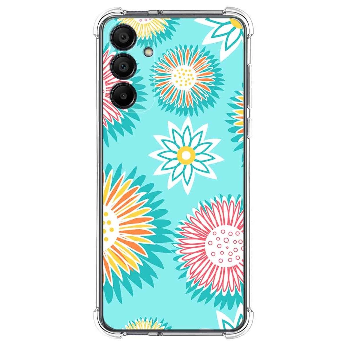 Funda Silicona Antigolpes para Samsung Galaxy S24 5G diseño Flores 05 Dibujos