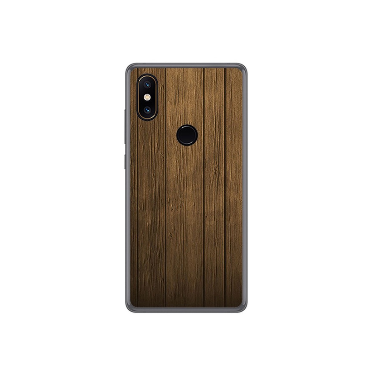 Funda Gel Tpu para Xiaomi Mi Mix 2S Diseño Madera Dibujos