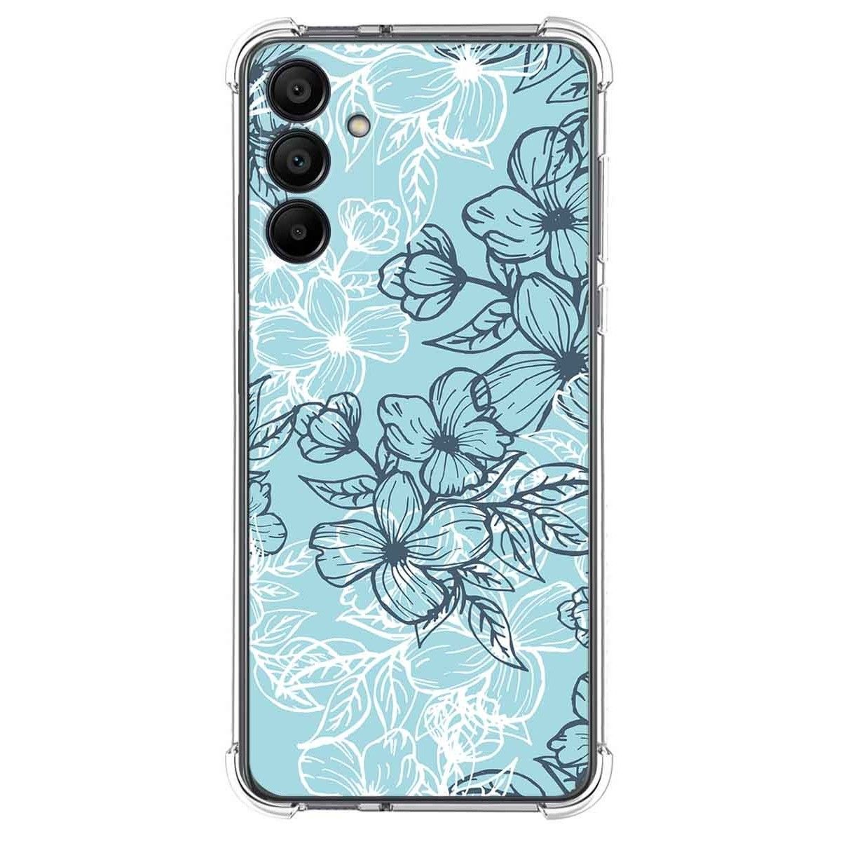 Funda Silicona Antigolpes para Samsung Galaxy S24+ Plus 5G diseño Flores 03 Dibujos