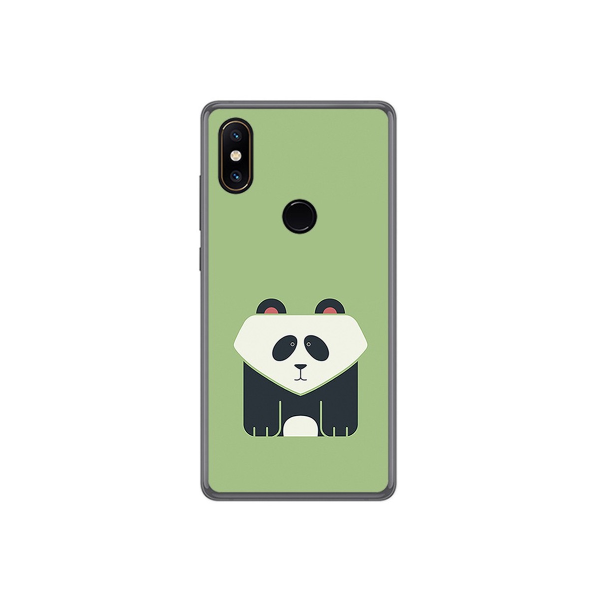Funda Gel Tpu para Xiaomi Mi Mix 2S Diseño Panda Dibujos