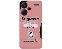 Funda Silicona Líquida Rosa para Xiaomi Redmi Note 13 Pro+ Plus 5G diseño Vaca Dibujos