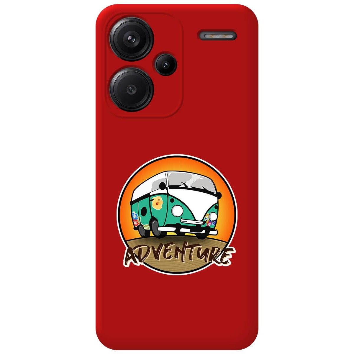 Funda Silicona Líquida Roja para Xiaomi Redmi Note 13 Pro+ Plus 5G diseño Adventure Dibujos