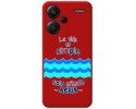 Funda Silicona Líquida Roja para Xiaomi Redmi Note 13 Pro+ Plus 5G diseño Agua Dibujos