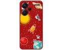 Funda Silicona Líquida Roja para Xiaomi Redmi Note 13 Pro+ Plus 5G diseño Espacio Dibujos