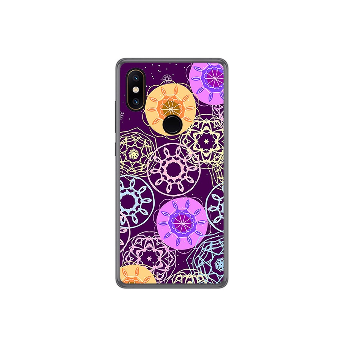 Funda Gel Tpu para Xiaomi Mi Mix 2S Diseño Radial Dibujos