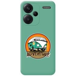 Funda Silicona Líquida Verde para Xiaomi Redmi Note 13 Pro+ Plus 5G diseño Adventure Dibujos