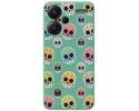 Funda Silicona Líquida Verde para Xiaomi Redmi Note 13 Pro+ Plus 5G diseño Catrina Dibujos